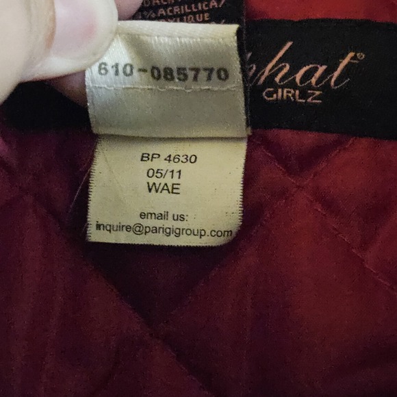 Baby Phat Girlz Medium Black Belted Peacoat Jacket Zip Pockets Embellished - Picture 5 of 8